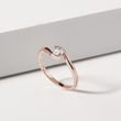 ASYMMETRICAL DIAMOND RING IN ROSE GOLD - DIAMOND ENGAGEMENT RINGS - ENGAGEMENT RINGS