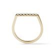 KLEINER FINGER RING MIT DIAMANTEN IN GELBGOLD - RINGE DIAMANT - RINGE