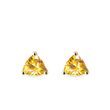 TRILLION CUT CITRINE EARRINGS IN GOLD - CITRINE EARRINGS{% if category.pathNames[0] != product.category.name %} - {% endif %}