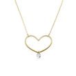DIAMOND HEART NECKLACE IN GOLD - DIAMOND NECKLACES{% if category.pathNames[0] != product.category.name %} - {% endif %}