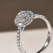 DOPPELTER HALORING MIT DIAMANTEN IN WEISSGOLD - VERLOBUNGSRINGE DIAMANTEN - VERLOBUNGSRINGE