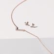 V-FÖRMIGE DIAMANTOHRRINGE AUS ROSÉGOLD - OHRRINGE DIAMANT - OHRRINGE