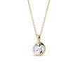 HALSKETTE MIT RUNDEM LABOR-DIAMANT IN GELBGOLD - KETTEN MIT DIAMANTEN - KETTEN