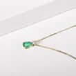 Gold Necklace with Emerald and Diamond