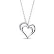 NECKLACE IN WHITE GOLD WITH DIAMOND HEART - DIAMOND NECKLACES - NECKLACES