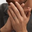 ENSEMBLE D’ALLIANCES EN OR BLANC, BAGUE CHEVRON ET FINITION BRILLANTE - ENSEMBLE D’ALLIANCES EN OR BLANC - ALLIANCES DE MARIAGE