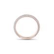 ROSE GOLD THREE ROW CHANNEL SET DIAMOND RING - WOMEN'S WEDDING RINGS - WEDDING RINGS