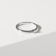DEZENTER DIAMANTRING AUS WEISSGOLD - VERLOBUNGSRINGE MIT BRILLANT - VERLOBUNGSRINGE
