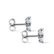 MODERN DIAMOND EARRINGS IN WHITE GOLD - DIAMOND STUD EARRINGS - EARRINGS