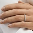 ALLIANCES EN OR BLANC AVEC DIAMANTS - ENSEMBLE D’ALLIANCES EN OR BLANC - ALLIANCES DE MARIAGE