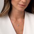 PENDENTIF EN OR BLANC SERTI D'UN BRILLANT - COLLIERS AVEC DIAMANTS - COLLIERS