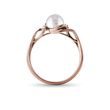RING MIT PERLE UND BRILLANTEN IN ROSÉGOLD - PERLEN RINGE - PERLEN