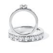 LUXURY ENGAGEMENT SET IN 14K WHITE GOLD - ENGAGEMENT AND BRIDAL RING SETS - ENGAGEMENT RINGS
