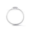 BAGUE D'OR BLANC MINIMALISTE AVEC DIAMANTS - BAGUES EN DIAMANT - BAGUES