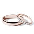 HIS AND HERS DIAMOND WEDDING BAND SET IN ROSE GOLD - ROSE GOLD WEDDING SETS - WEDDING RINGS