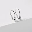 BOUCLES D'OREILLES POUR ENFANTS EN OR BLANC AVEC DIAMANTS SOLITAIRES - BOUCLES D'OREILLES POUR ENFANTS - BOUCLES D'OREILLES