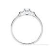 WHITE GOLD RING WITH THREE BRILLIANTS - ENGAGEMENT DIAMOND RINGS - 