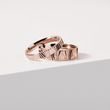 ROSE GOLD WOMEN'S RING WITH AN ENGRAVED SURFACE - ROSE GOLD RINGS - RINGS