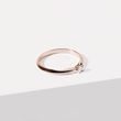 ZARTER VERLOBUNGSRING MIT DIAMANT IN ROSÉGOLD - VERLOBUNGSRINGE MIT BRILLANT - VERLOBUNGSRINGE