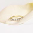 LUXURY DIAMOND RING IN YELLOW GOLD - WEDDING RINGS WITH DIAMONDS - WEDDING RINGS