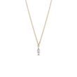 Diamond necklace in 14k yellow gold