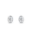 OHRRINGE MIT OVALEN LABOR-DIAMANTEN IN WEISSGOLD - OHRSTECKER DIAMANT - OHRRINGE