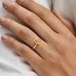 RING MIT MADEIRA CITRIN IN 14 KT GELBGOLD - RINGE CITRIN - RINGE