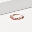 PINK TOURMALINE RING IN ROSE GOLD - TOURMALINE RINGS - RINGS