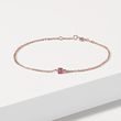 KINDERARMBAND MIT TURMALIN IN ROSÉGOLD - KINDER ARMBÄNDER - ARMBÄNDER