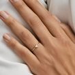 ASYMMETRICAL DIAMOND HEART GOLD RING - DIAMOND RINGS - RINGS