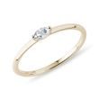 14k Gelbgold Ring mit Marquise Diamant