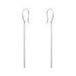 WHITE GOLD BAR THREADER EARRINGS - WHITE GOLD EARRINGS - EARRINGS