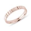 PROFILOVANÝ DÁMSKÝ PRSTEN Z RŮŽOVÉHO 14K ZLATA - PRSTENY Z RŮŽOVÉHO ZLATA - PRSTENY