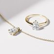 HALSKETTE AUS GELBGOLD MIT 1 CT LABOR-DIAMANT - KETTEN MIT DIAMANTEN - KETTEN