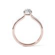 RING WITH 1.0CT LAB GROWN DIAMOND IN ROSE GOLD - DIAMOND ENGAGEMENT RINGS - ENGAGEMENT RINGS