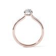 TEARDROP LAB GROWN DIAMOND RING IN ROSE GOLD - ENGAGEMENT DIAMOND RINGS - ENGAGEMENT RINGS