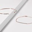 DIAMOND BAR ROSE GOLD BRACELET - DIAMOND BRACELETS - BRACELETS