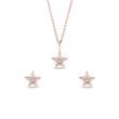 DIAMOND ROSE GOLD STAR JEWELLERY SET - JEWELLERY SETS - FINE JEWELLERY