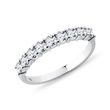 RING WITH ROUND DIAMONDS IN WHITE GOLD - WOMEN'S WEDDING RINGS - WEDDING RINGS