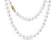 FRESHWATER PEARL NECKLACE WITH A GOLD CLASP - PEARL NECKLACES - PEARL JEWELRY