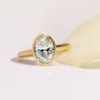 GELBGOLDRING MIT OVALEM LABORDIAMANTEN - RINGE MIT LAB GROWN DIAMANTEN - VERLOBUNGSRINGE