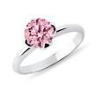 WHITE GOLD 1CT PINK DIAMOND ENGAGEMENT RING - RINGS WITH LAB-GROWN DIAMONDS - ENGAGEMENT RINGS