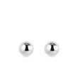 STUD BALL EARRINGS IN WHITE GOLD - WHITE GOLD EARRINGS - EARRINGS