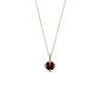 FINE GARNET NECKLACE IN GOLD - GARNET NECKLACES - NECKLACES