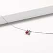 RUBY PENDANT IN WHITE GOLD - RUBY NECKLACES - NECKLACES