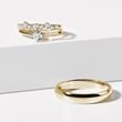 HIS AND HERS YELLOW GOLD AND DIAMOND WEDDING BAND SET - YELLOW GOLD WEDDING SETS - WEDDING RINGS