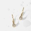 CHILDREN’S DROP EARRINGS WITH DIAMONDS IN GOLD - CHILDREN'S EARRINGS - EARRINGS