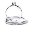 ROMANTIC ENGAGEMENT SET IN WHITE GOLD - ENGAGEMENT AND WEDDING MATCHING SETS - ENGAGEMENT RINGS