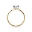 YELLOW GOLD 1.5 CARAT OVAL DIAMOND RING - RINGS WITH LAB-GROWN DIAMONDS - ENGAGEMENT RINGS