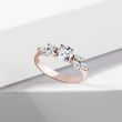 STUNNING DIAMOND RING OF 14K ROSE GOLD - DIAMOND ENGAGEMENT RINGS - ENGAGEMENT RINGS